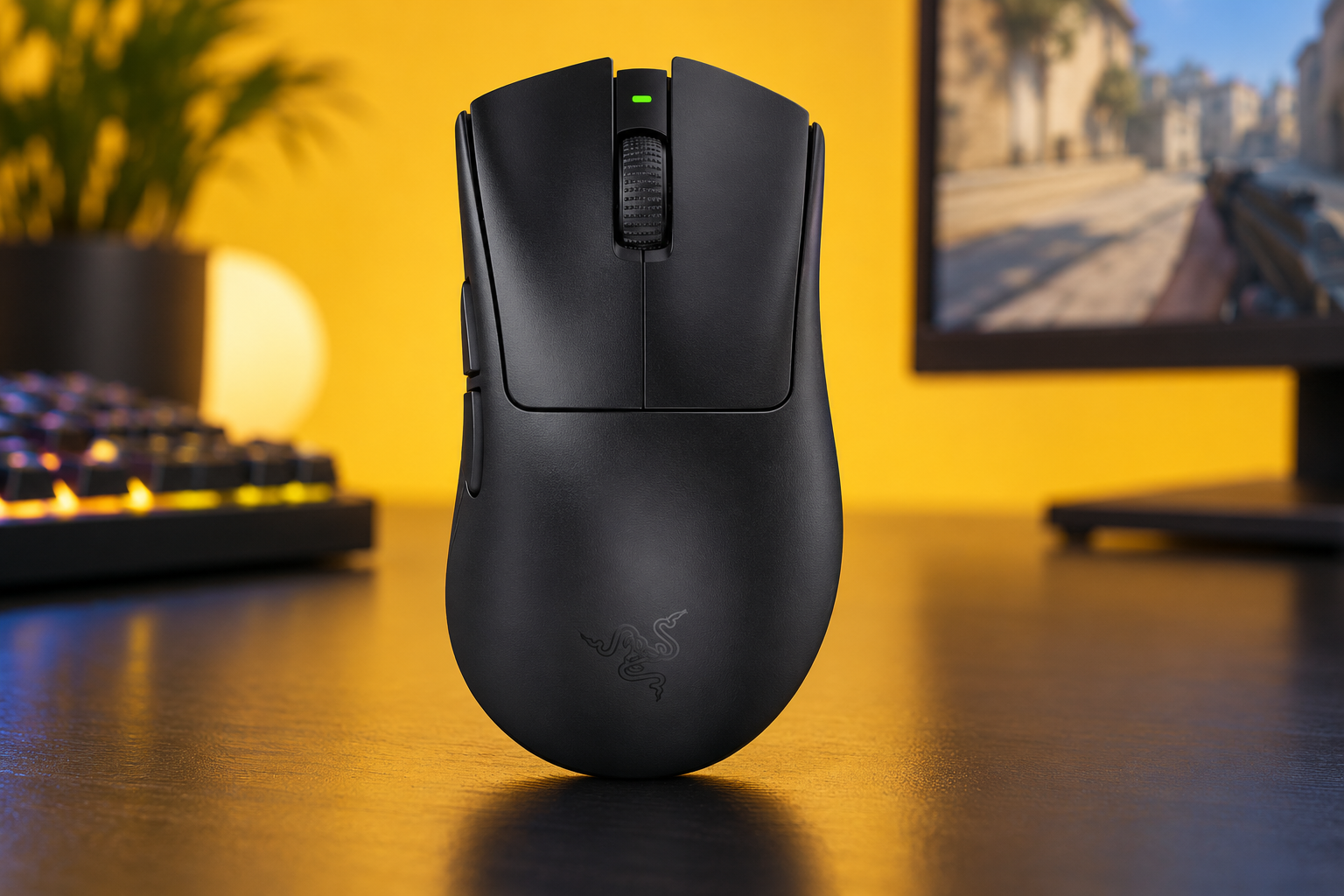 Razer DeathAdder V3 HyperSpeed a 95€, 55 grammi per mirare senza fatica