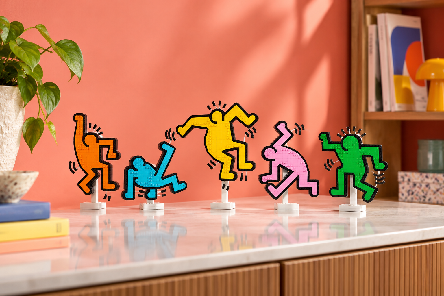 Anteprima: LEGO Art Keith Haring a 99€, cinque figure pop che meritano la parete
