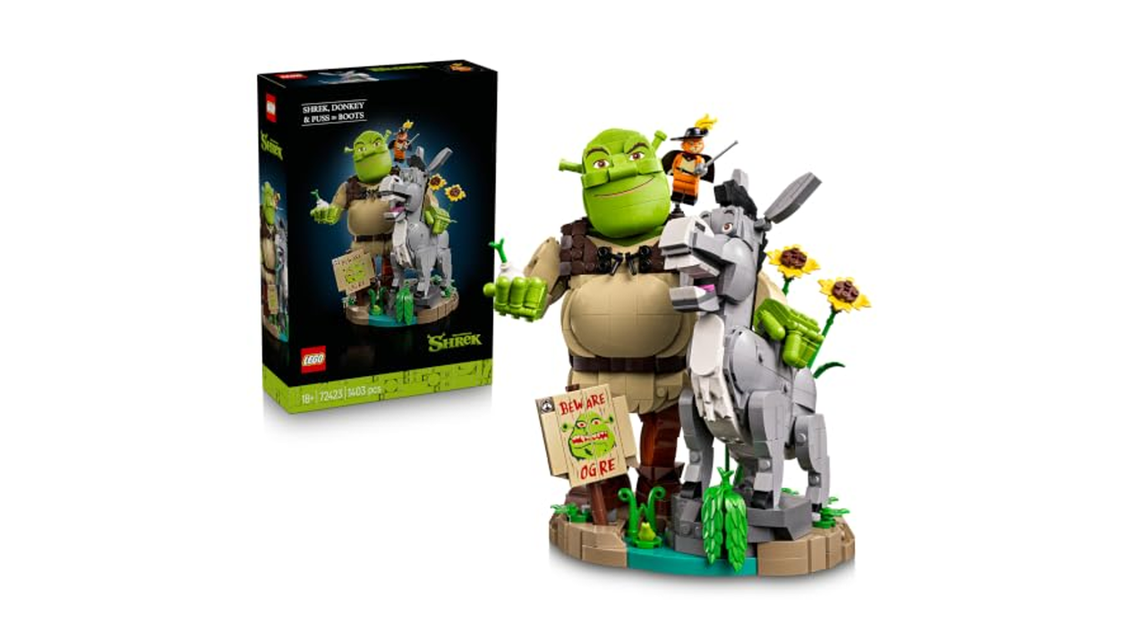 Immagine di LEGO Shrek: Shrek, Ciuchino e Gatto con gli Stivali a 100,99€, minimo storico