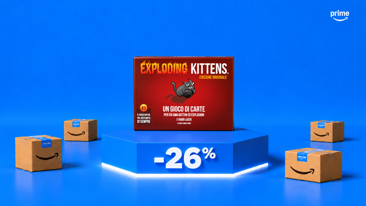 Immagine di Exploding Kittens a 11,99€, il gioco di carte da giocare insieme