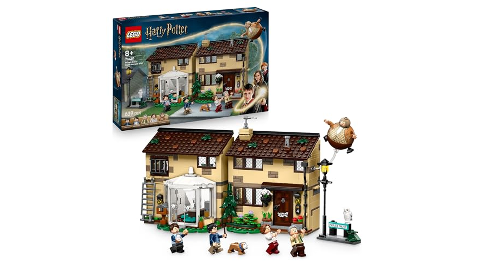 LEGO Harry Potter Privet Drive: la visita di zia Marge a 75,99€, da costruire