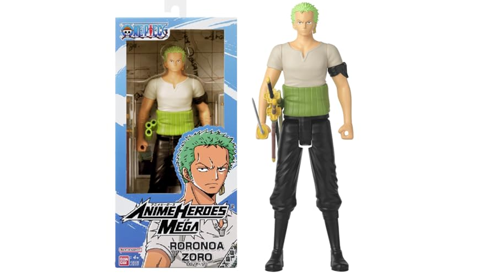 Copertina: Anime Heroes Mega One Piece Roronoa Zoro a 18,99€, da esporre in vetrina