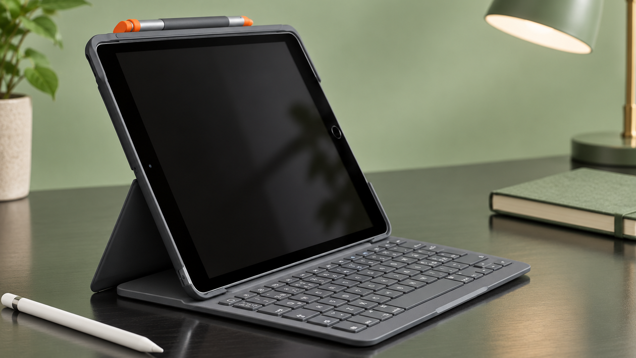 Immagine di Logitech Slim Folio, 44% di sconto per scrivere sull’iPad come su un laptop