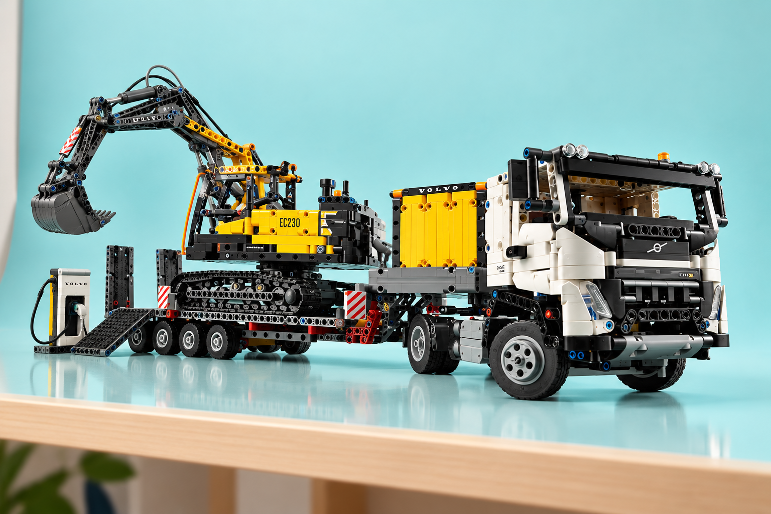 Il camion LEGO Technic Volvo FMX costa 179€ e porta con sé un escavatore