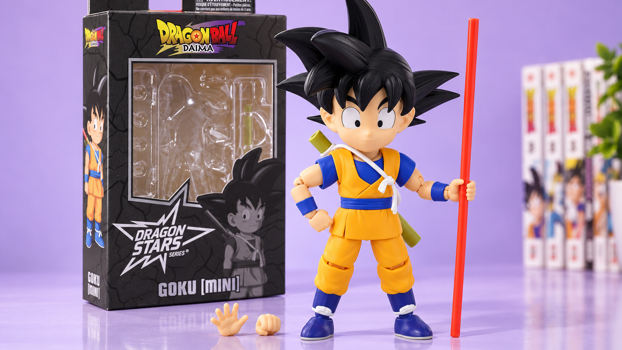 Immagine di Bandai Kid Goku Daima costa 18,99€ e si mette in posa con il suo bastone