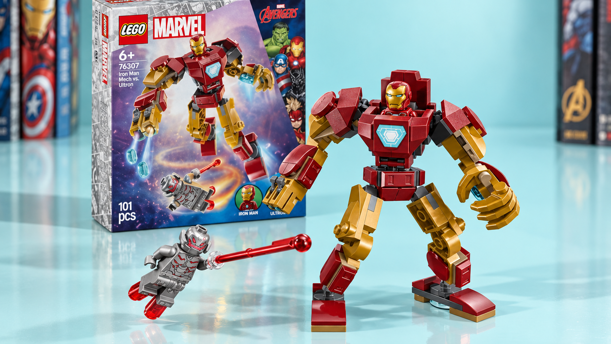 Immagine di Con 10,49€ costruisci il mech LEGO Marvel di Iron Man e hai anche Ultron