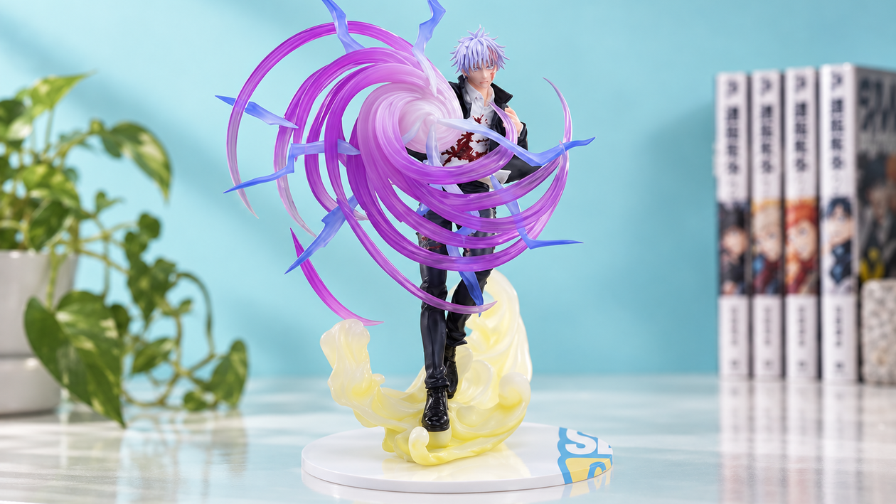Immagine di SEGA Luminasta Gojo a 44,90€, il suo Hollow Purple merita una mensola