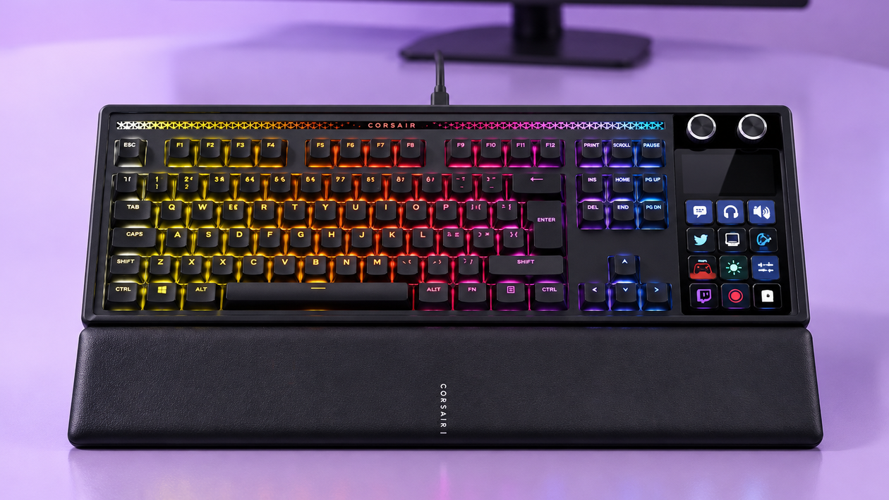 Immagine di Corsair GALLEON 100 SD riunisce tastiera e Stream Deck a 289,99€
