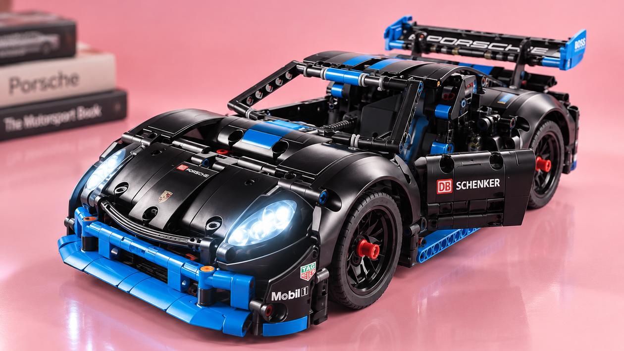 Immagine di Guida la LEGO Technic Porsche GT4 con l’app: costa 118,99€