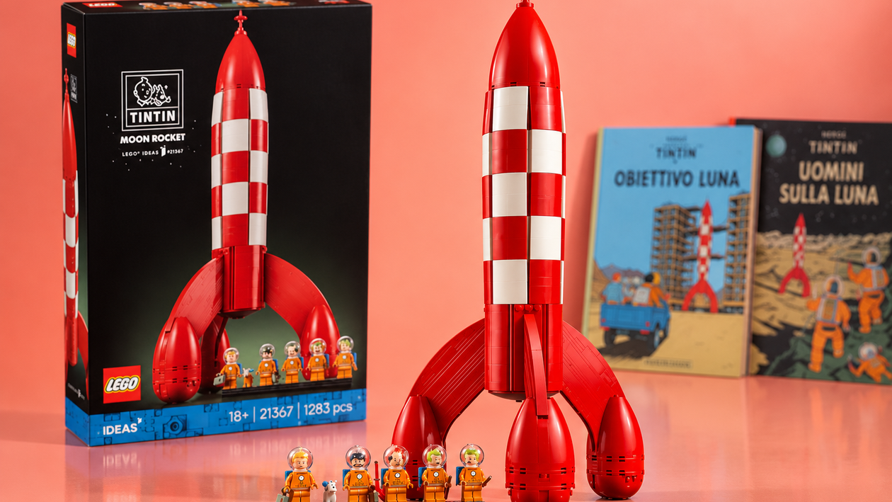 Immagine di LEGO Ideas Razzo lunare di Tintin, un classico da esporre a 111,99€