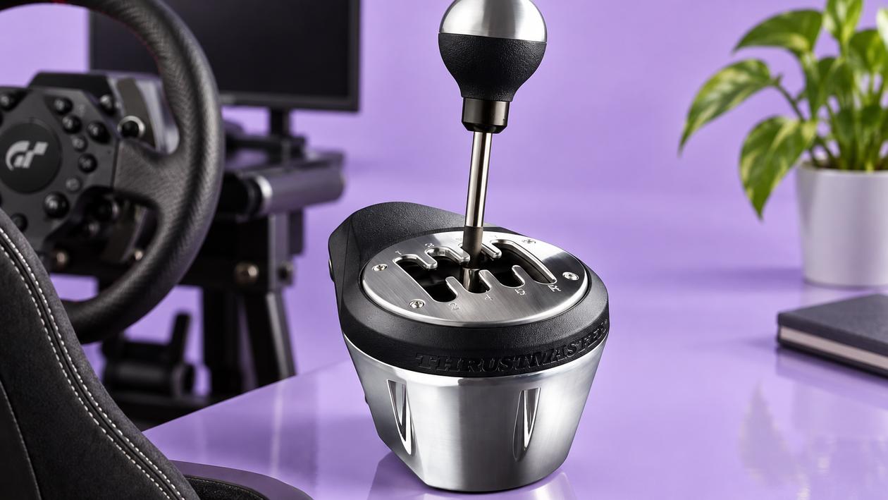 Immagine di Thrustmaster TH8A porta il cambio manuale nel simulatore, ora a 169€