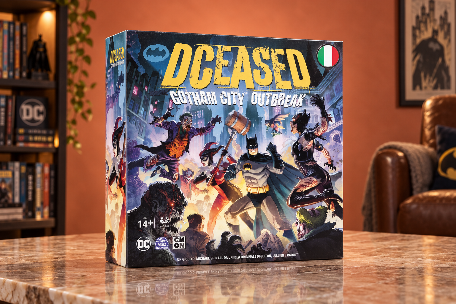 Asmodee DCeased a 32,47€, una bella sfida cooperativa per i fan di Batman