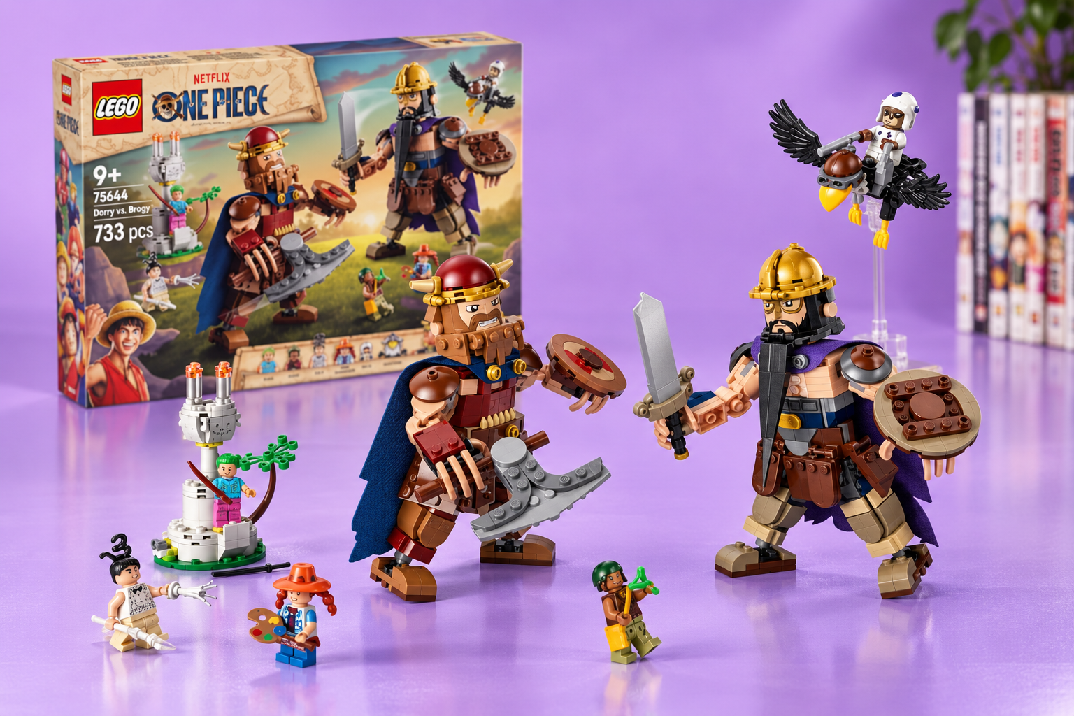 Anteprima: LEGO ONE PIECE Dori contro Brogi, due giganti da mettere in posa a 74,59€