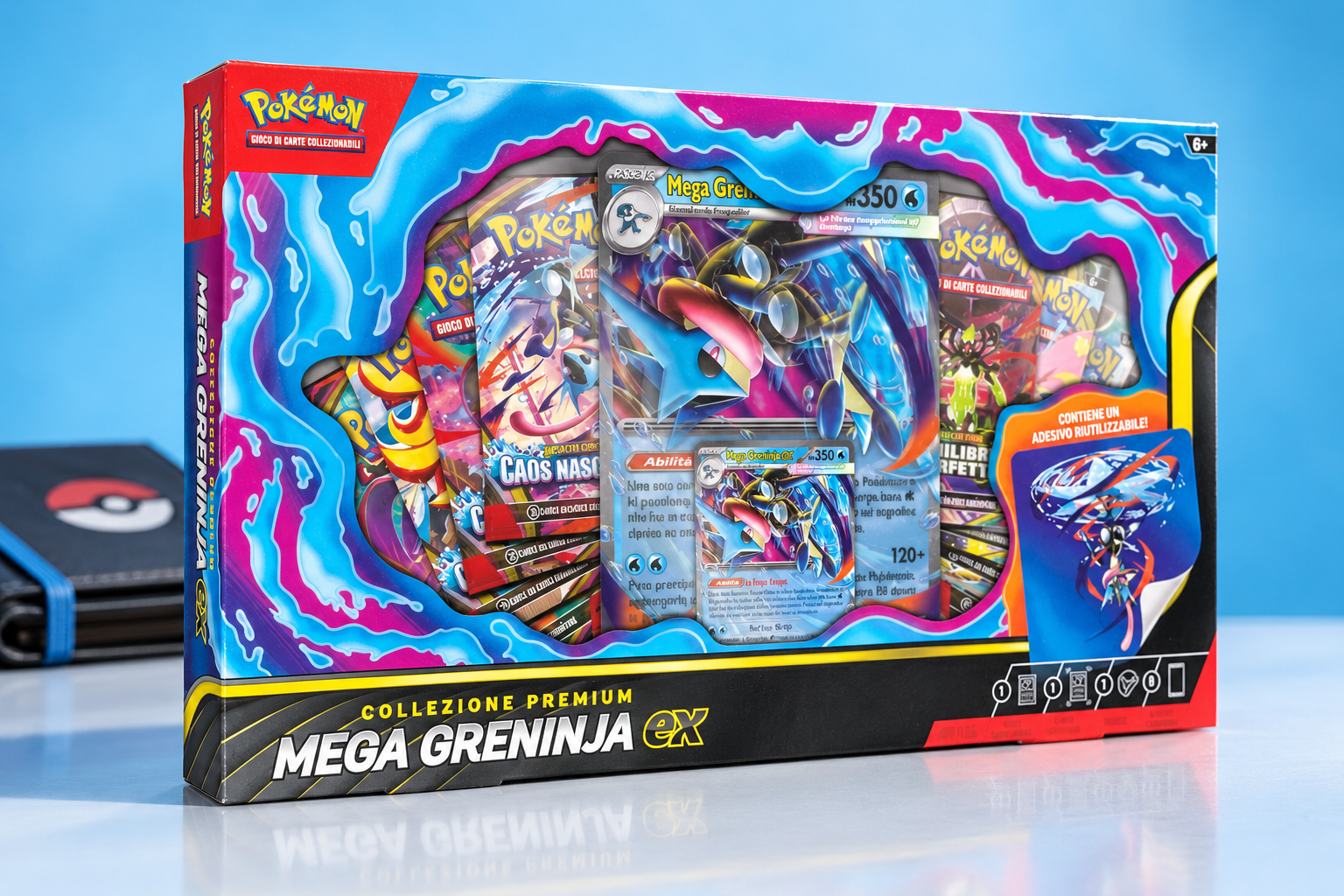 Otto buste e una promo olografica: Pokémon Mega Greninja-ex a 39,92€
