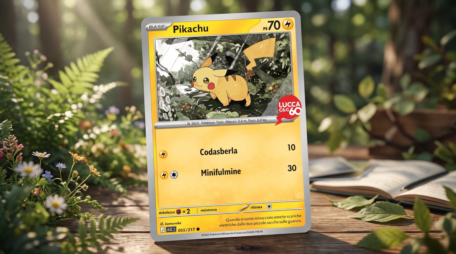 Pikachu Lucca60: come ottenere la carta Pokémon esclusiva di Lucca Comics & Games 2026