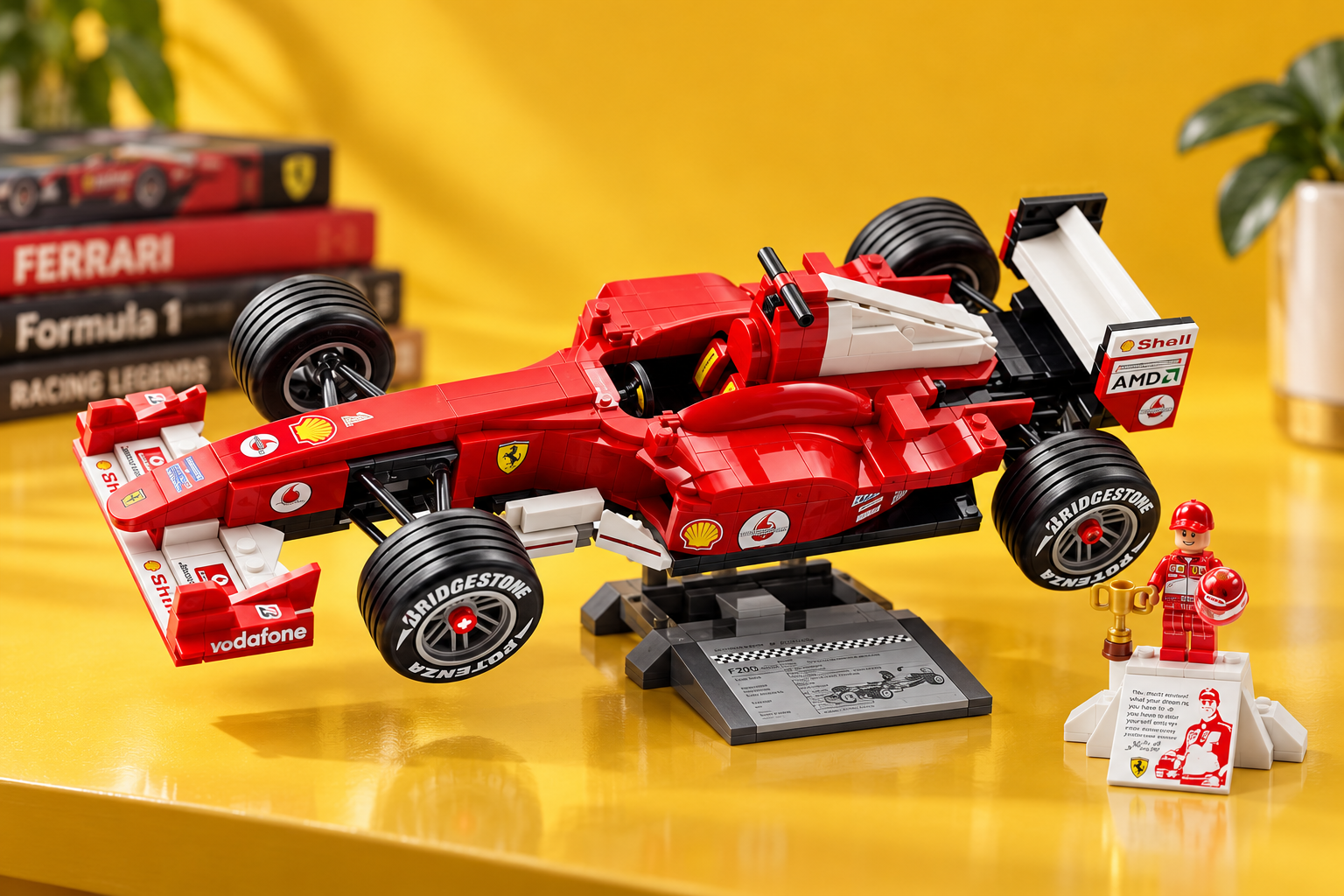LEGO Ferrari F2004 con Schumacher, a 81,70€ hai già tutto per esporla