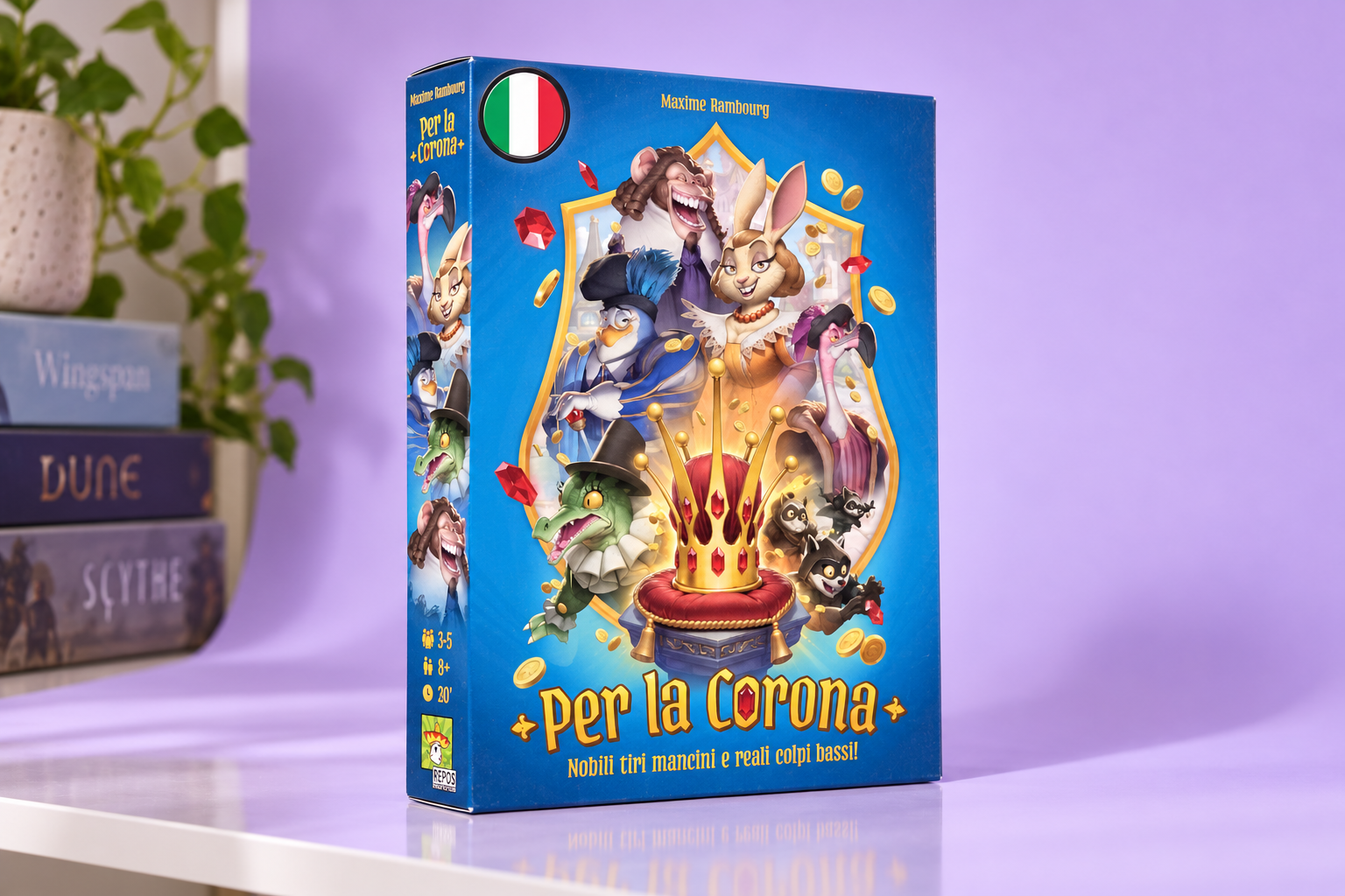 Asmodee Per la Corona costa 32,48€ e mette alla prova il tuo bluff