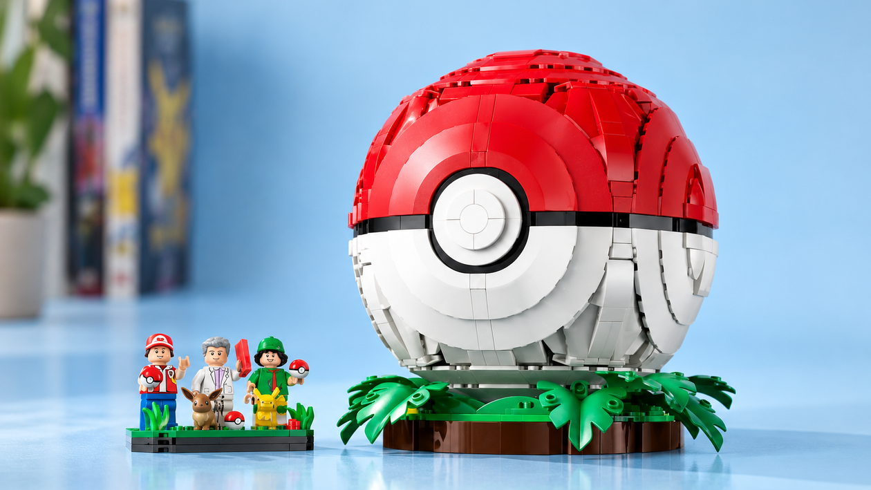 Immagine di LEGO Pokémon Poké Ball si apre: Rosso, Oak, Pikachu ed Eevee a 237,59€