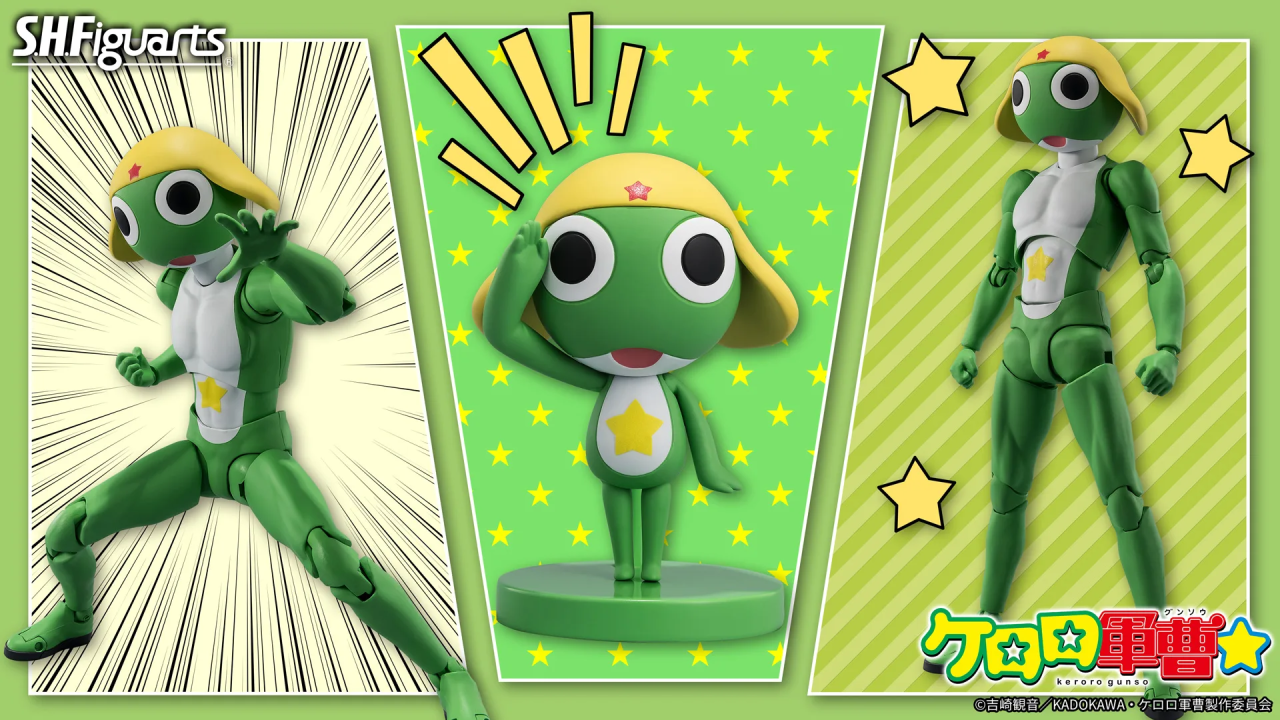 Keroro: il sergente alieno conquista la linea SH Figuarts di Bandai