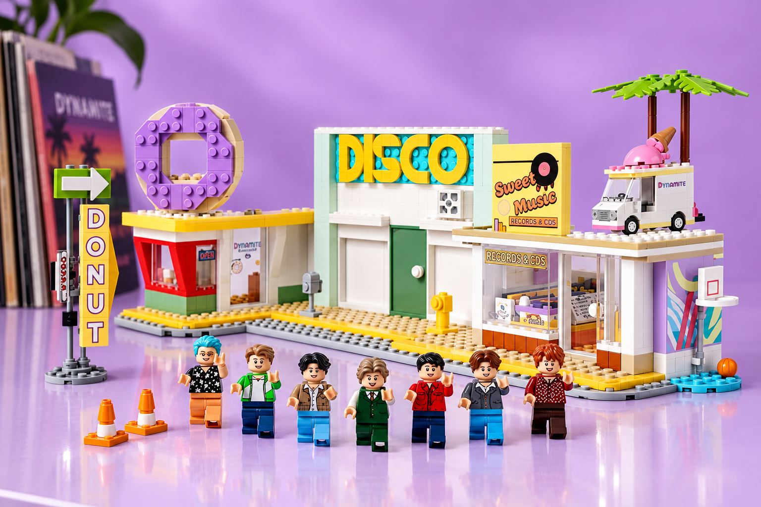 LEGO Ideas BTS Dynamite riunisce tutta la band, 749 pezzi da esporre a 121,10€