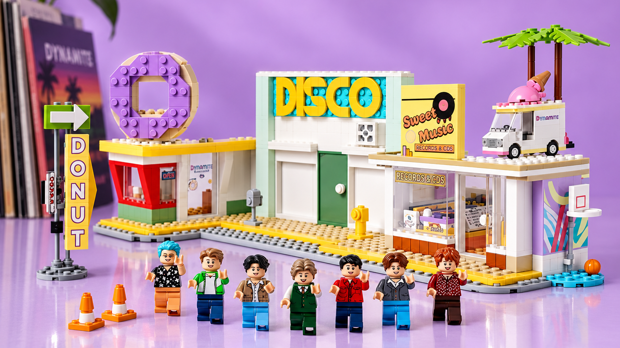Immagine di LEGO Ideas BTS Dynamite riunisce tutta la band, 749 pezzi da esporre a 121,10€
