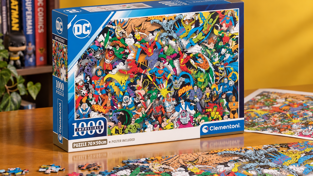 Immagine di Puzzle Justice League Impossible a 12€, una sfida da 1.000 pezzi per i fan DC