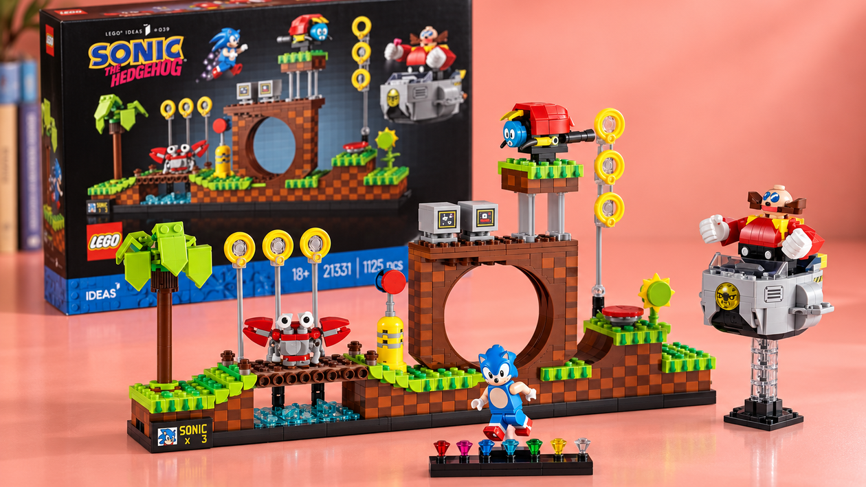 Immagine di LEGO Sonic Green Hill Zone, nostalgia da costruire ed esporre a 71,71€