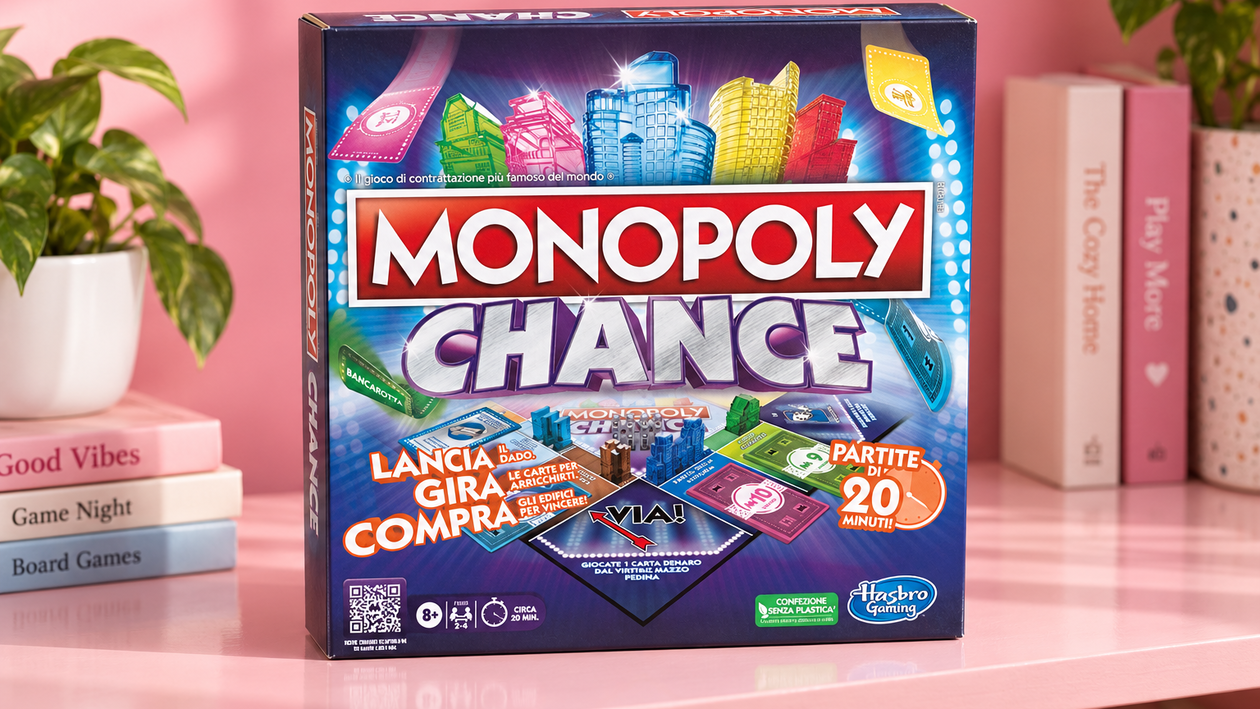 Immagine di Monopoly Chance al -50%, partite da 20 minuti per sfidare amici e famiglia