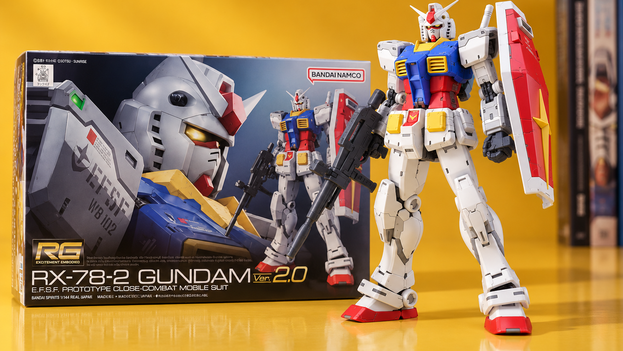 Immagine di Costruisci il tuo Gundam: Bandai RX-78-2 Ver. 2.0 a 40€ su Amazon