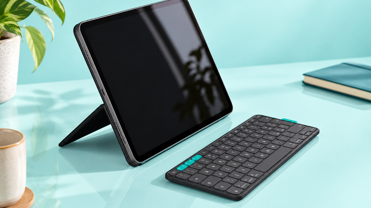 Immagine di Logitech Flip Folio al -49%, scrivi su iPad con la tastiera dove vuoi