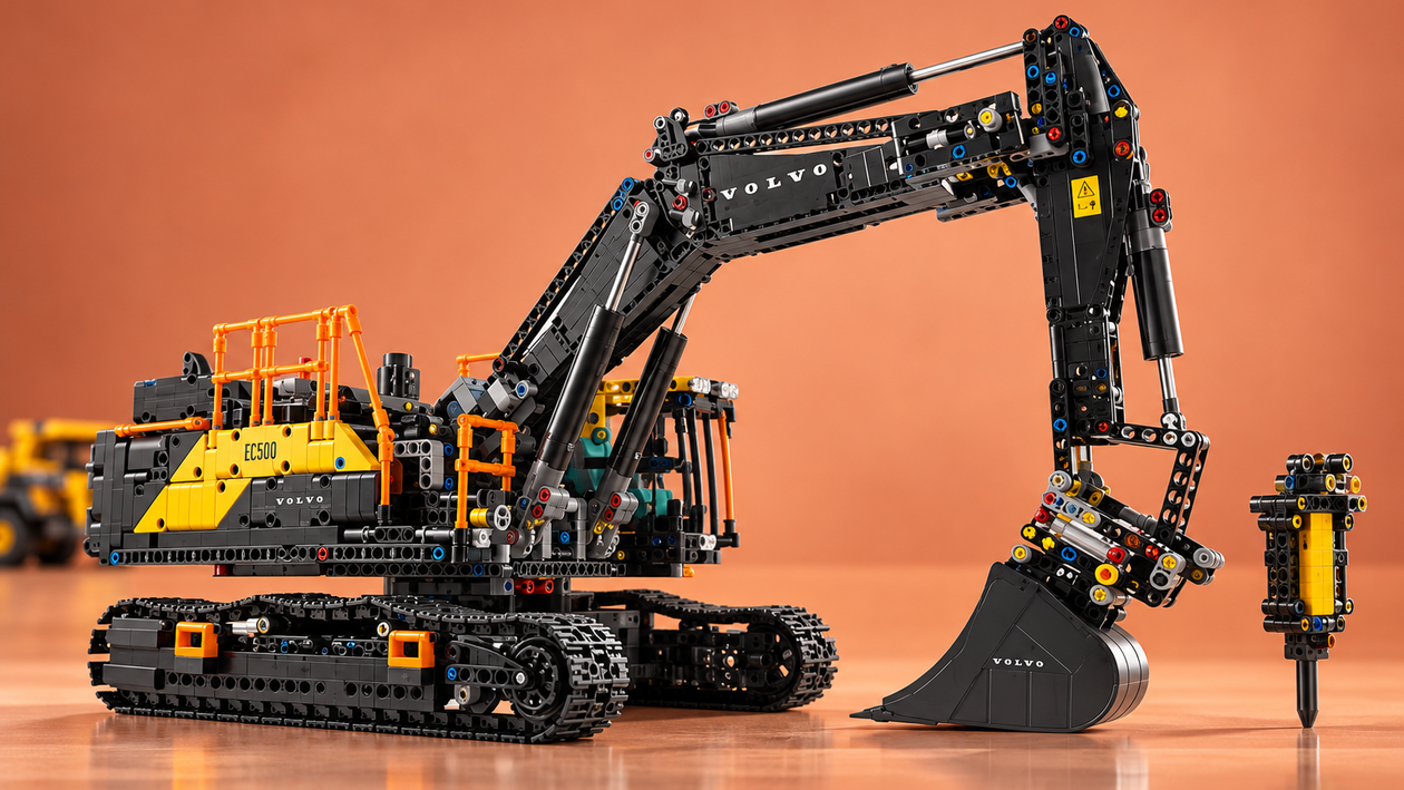 Immagine di LEGO Technic Volvo EC500 Hybrid: costruiscilo e mettiti ai comandi
