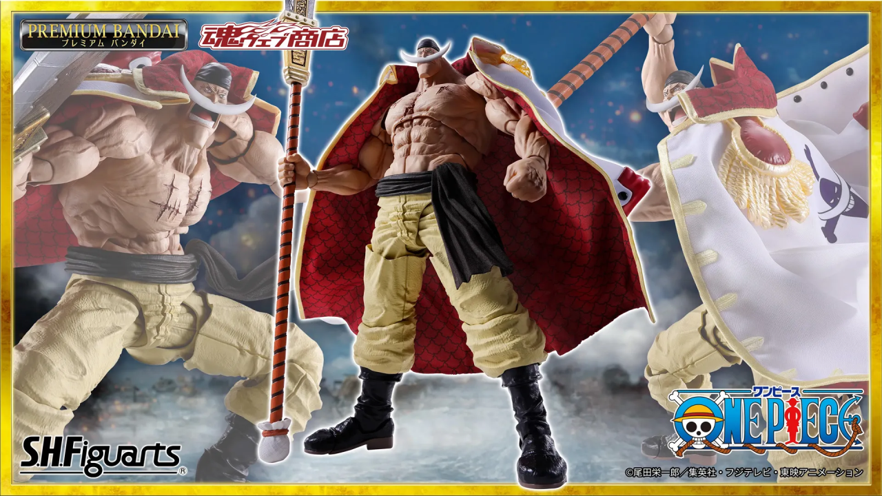 One Piece: Barbabianca scatena la sua furia a Marineford nella nuova SH Figuarts