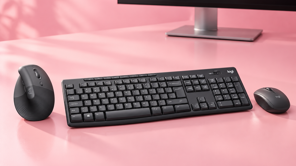 Immagine di Logitech Lift e MK295 a 64,48€ per lavorare in silenzio e con più comfort