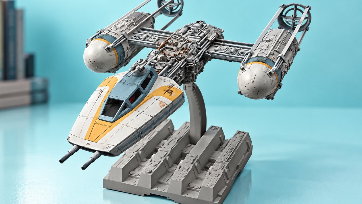 Immagine di 13,16€ in meno sul Revell Bandai Y-Wing, Star Wars da costruire ed esporre