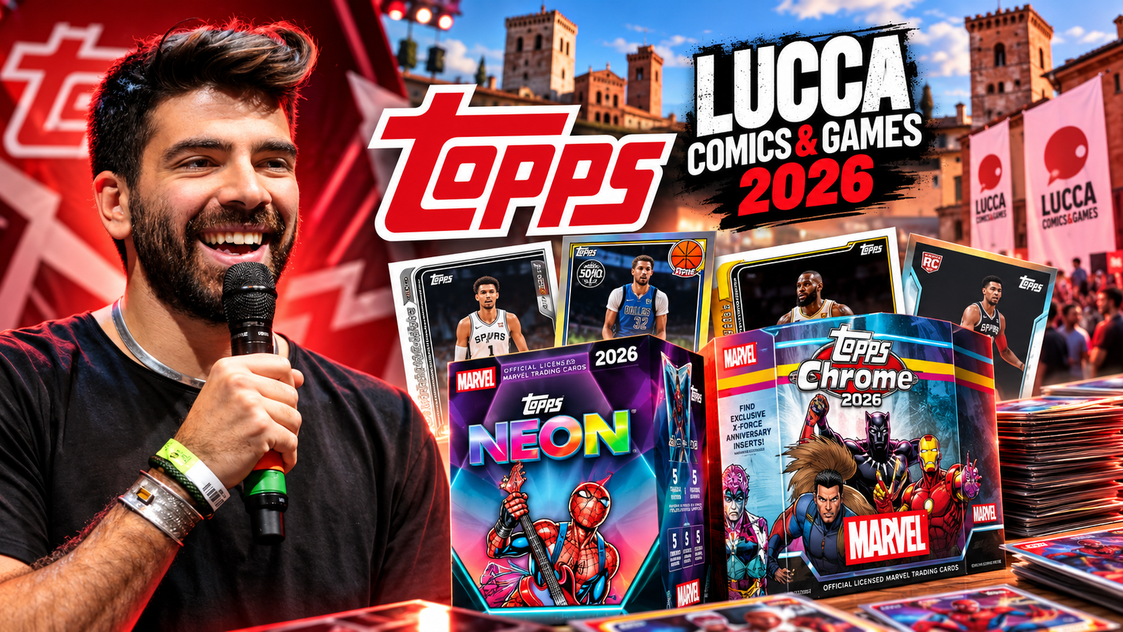 Lucca Comics 2026: Topps porta le card Marvel e Disney