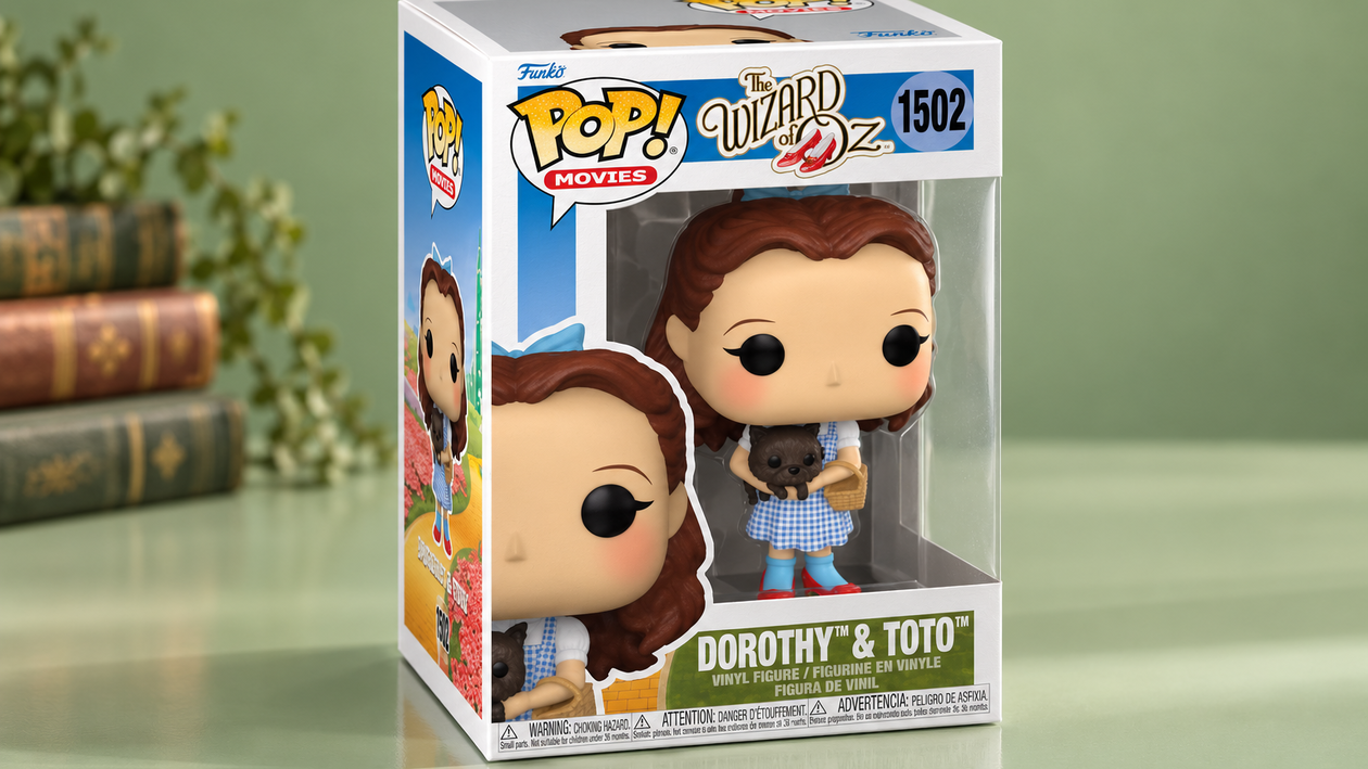 Immagine di Dorothy insieme a Toto nel Funko Pop! da 20,46€ dedicato al Mago di Oz