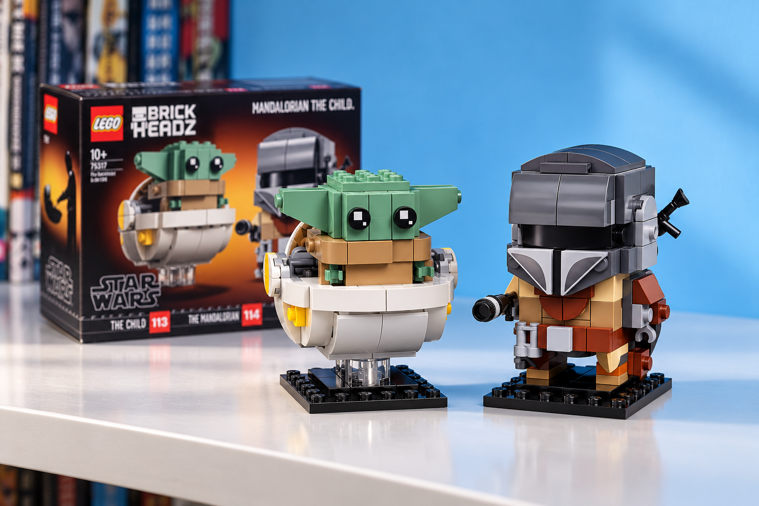 LEGO Star Wars Mandaloriano e Grogu, due BrickHeadz da esporre per 32,23€