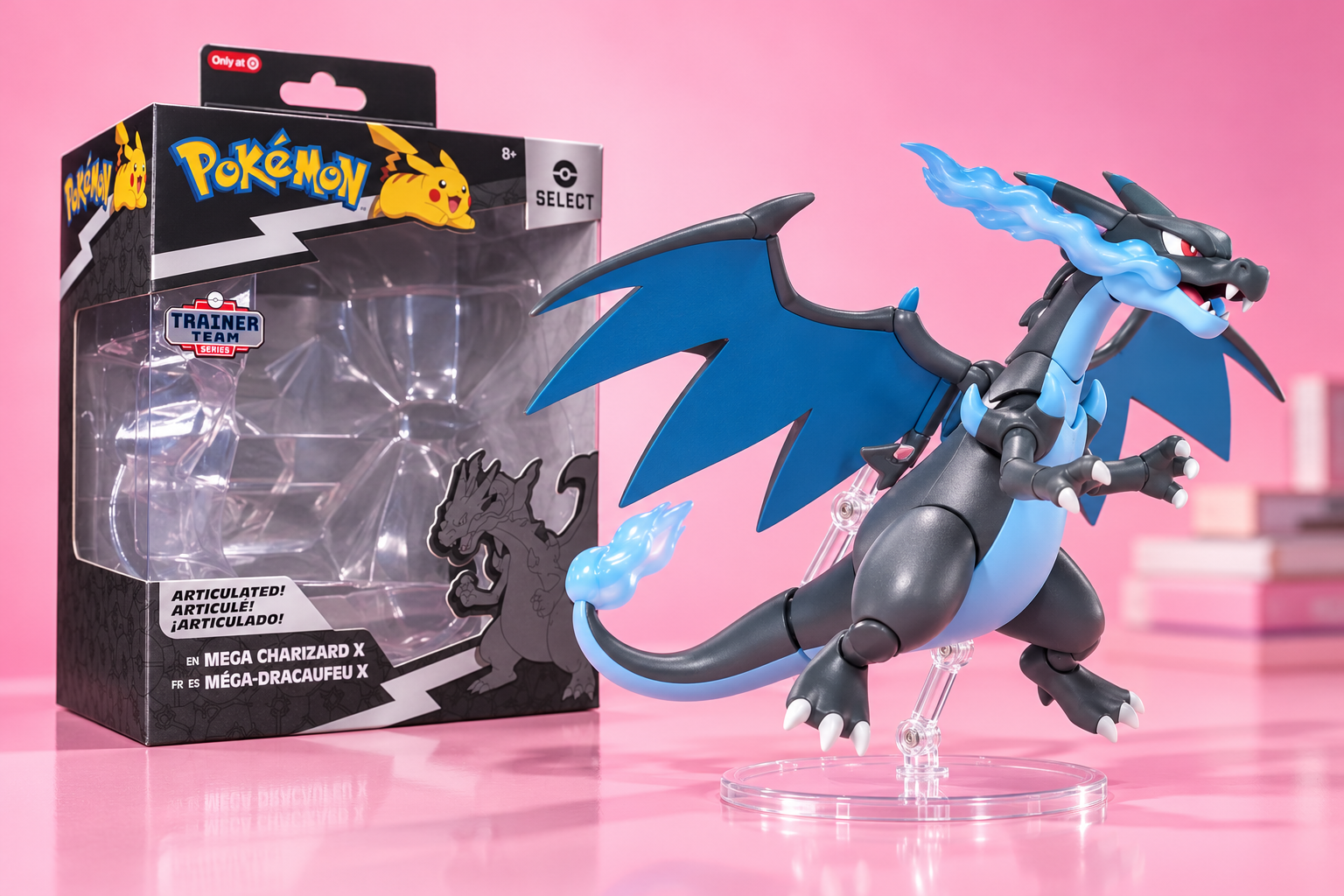 Pokémon Select Mega Charizard X a 27,16€, scegli la posa da esporre