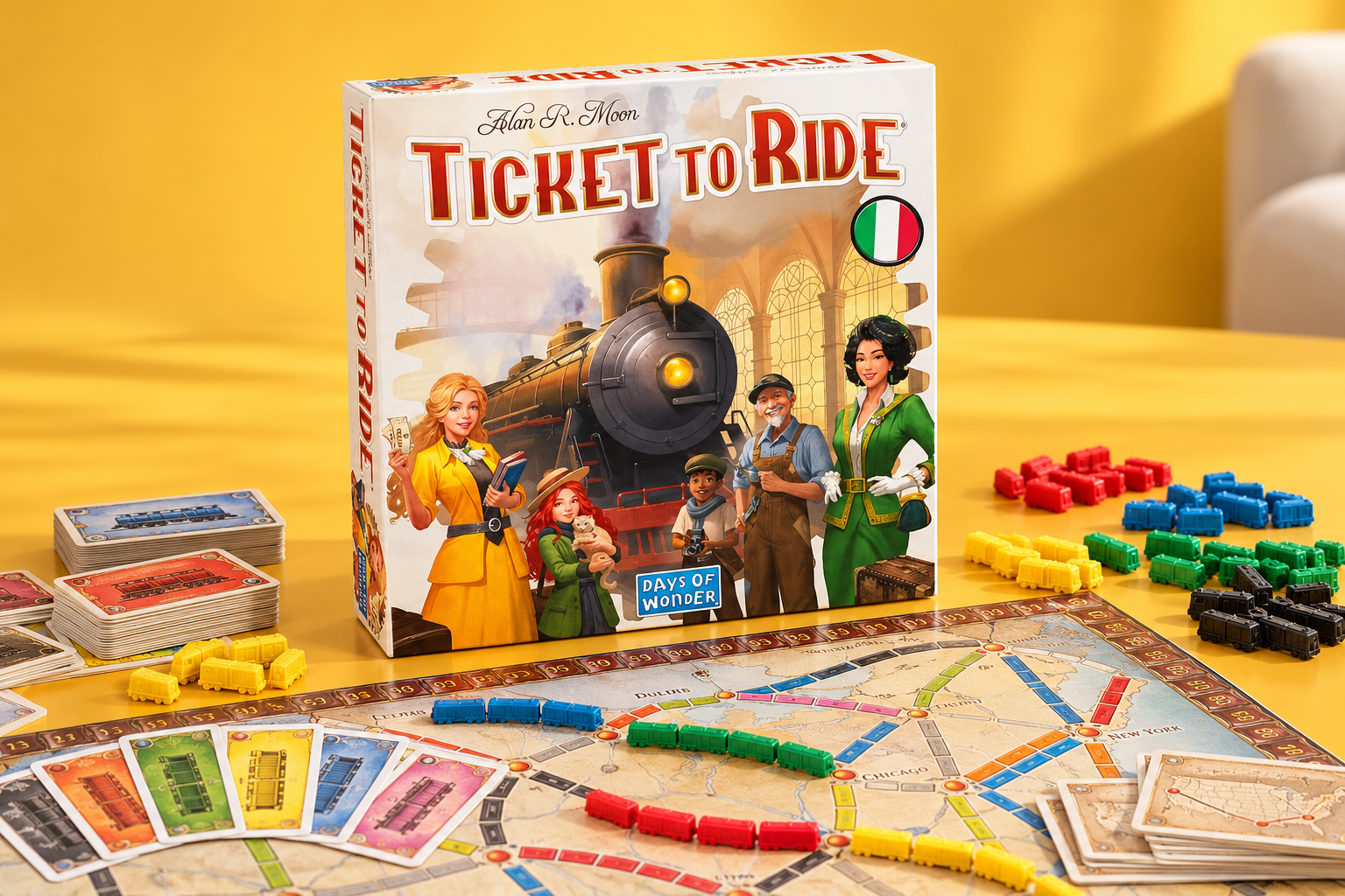 Days of Wonder Ticket to Ride Nord America, serate in cinque a 47,51€