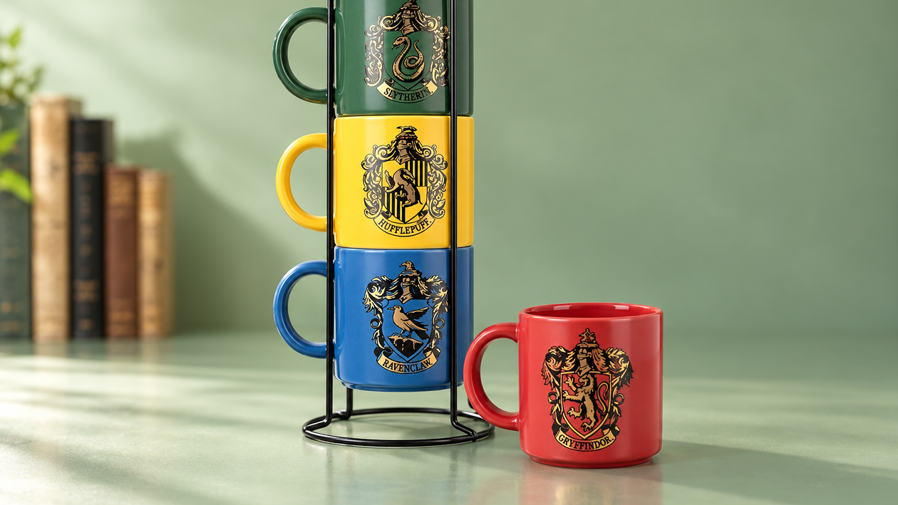 Immagine di Tazze Harry Potter, quattro casate da esporre e usare a 39,90€