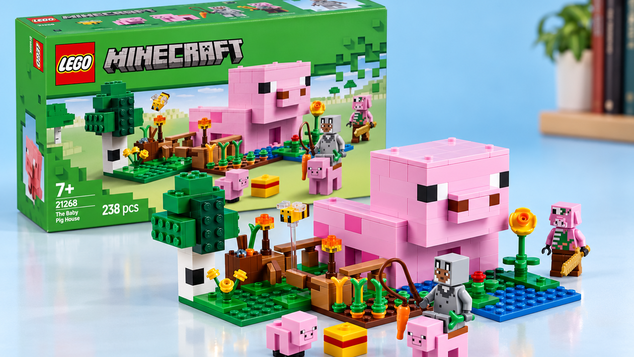 Immagine di LEGO Minecraft La casa del maialino, costruisci la tua fattoria con 18,90€