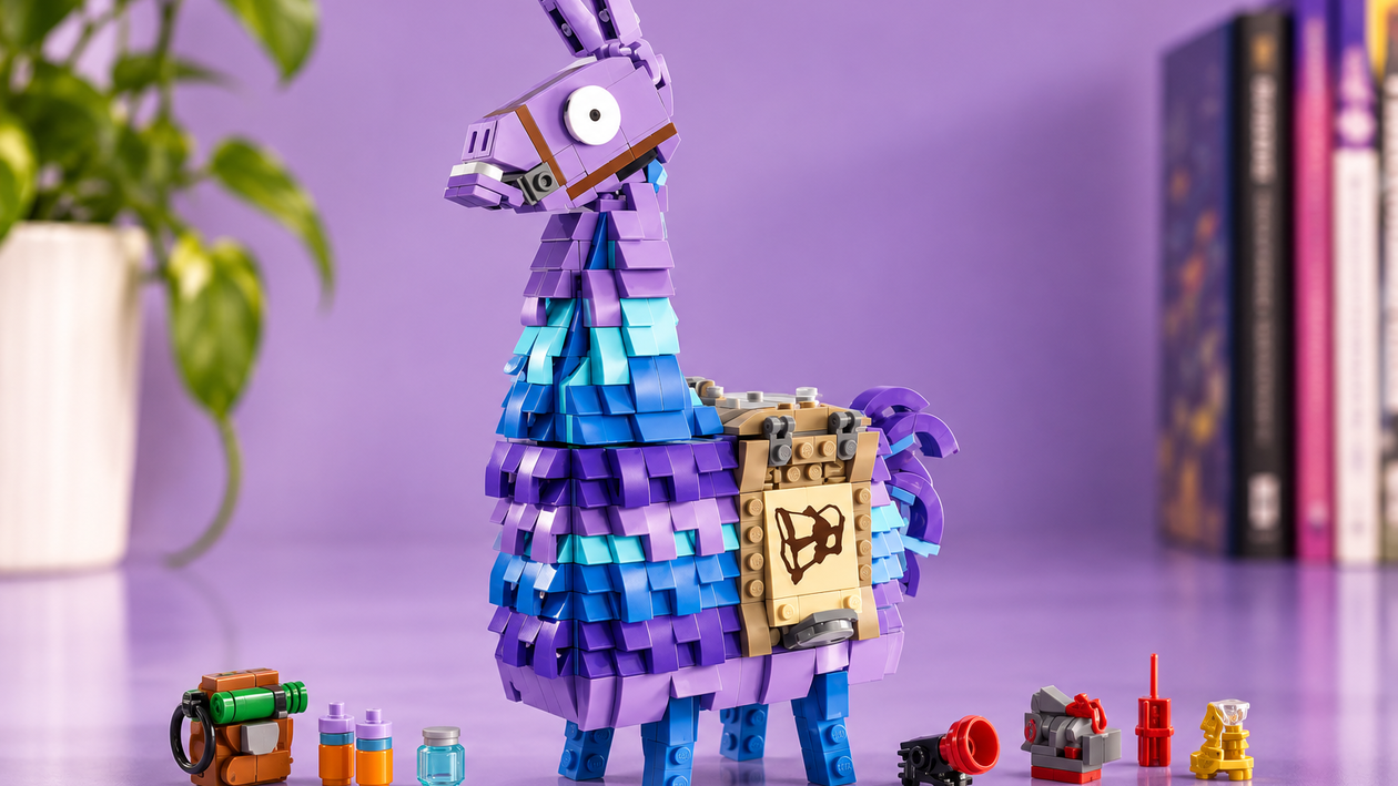 Immagine di LEGO Fortnite Lama delle scorte sotto i 28€, da costruire e mettere in mostra
