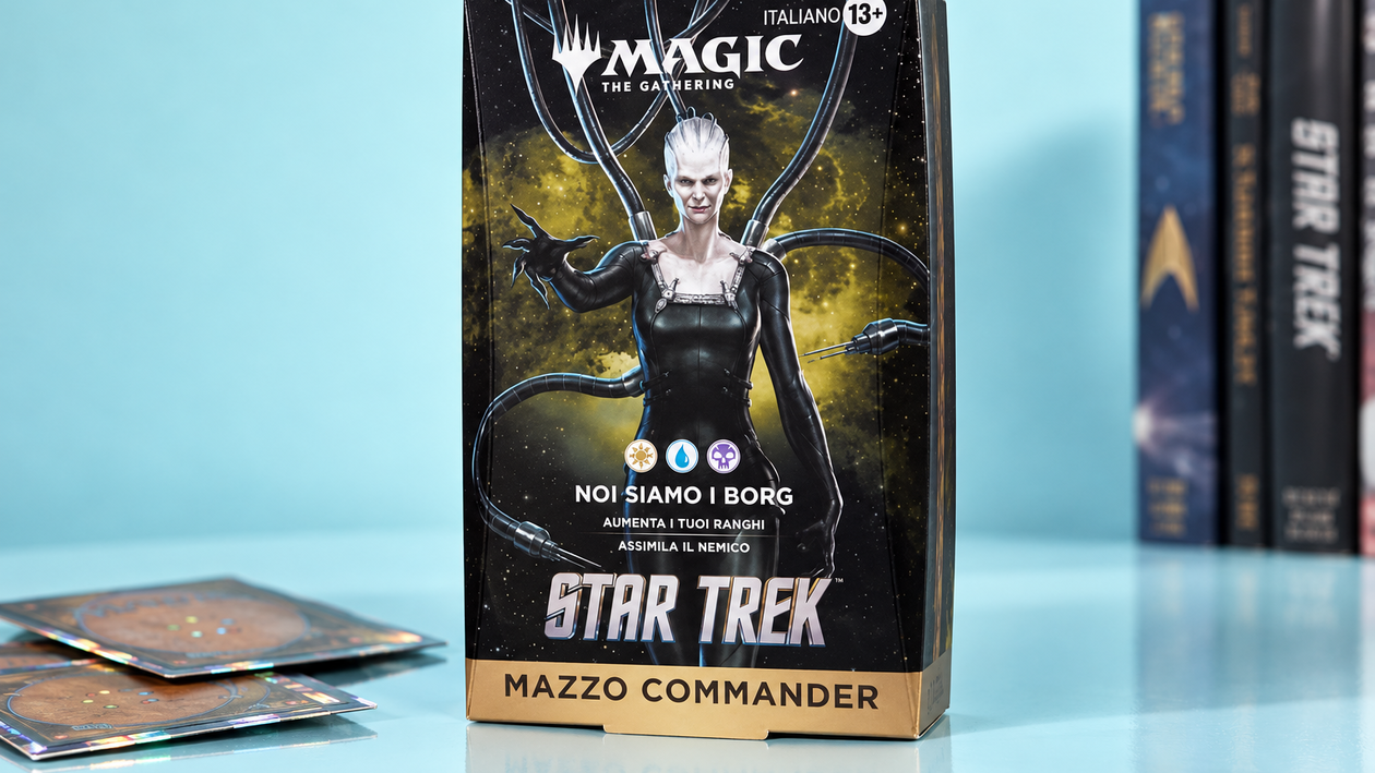 Immagine di Mazzo Commander Magic Star Trek, 100 carte foil a 61,96€ per i fan dei Borg