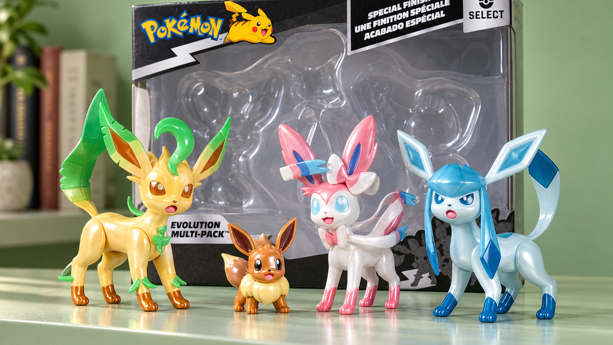 Immagine di Il set Pokémon Eevee riunisce quattro figure da esporre con 28,89€