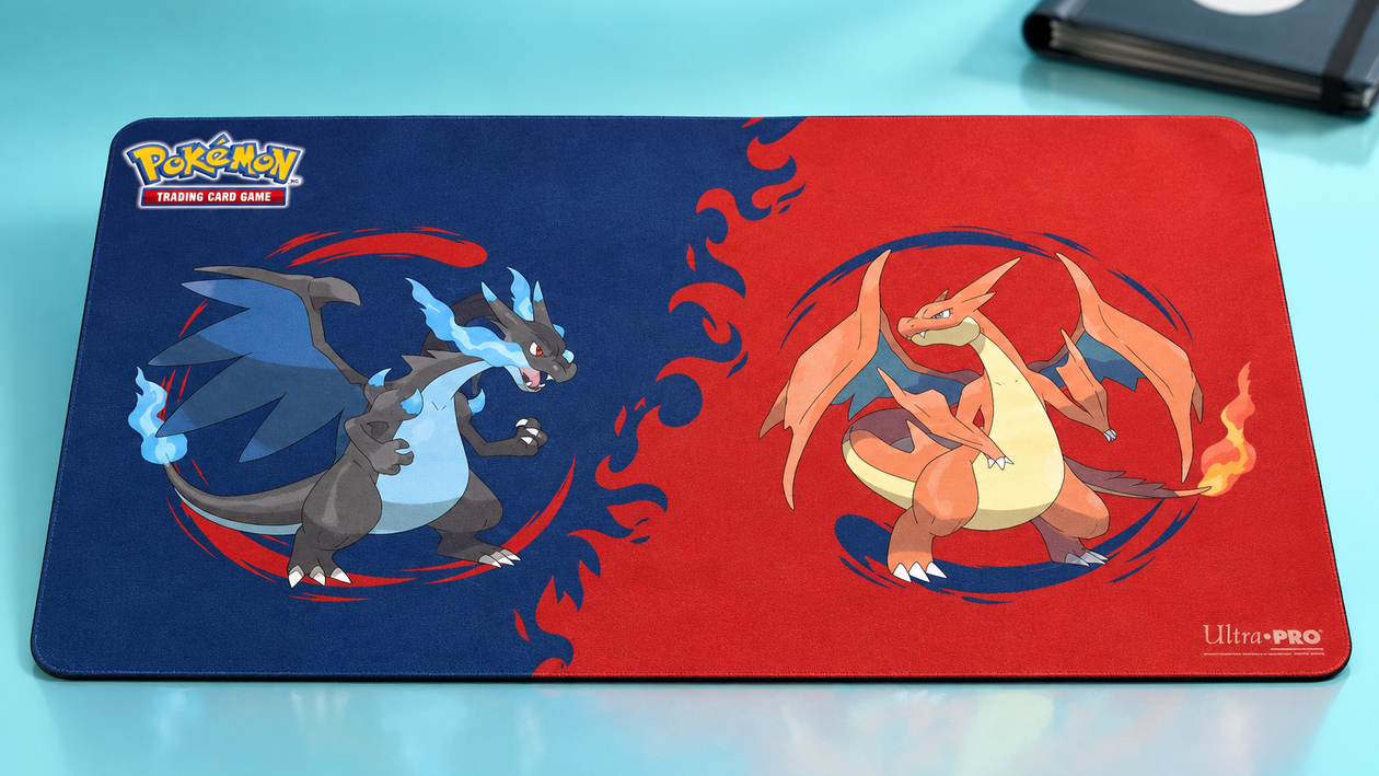 Immagine di Playmat Pokémon Mega Charizard X e Y a 21,29€, il minimo di sempre