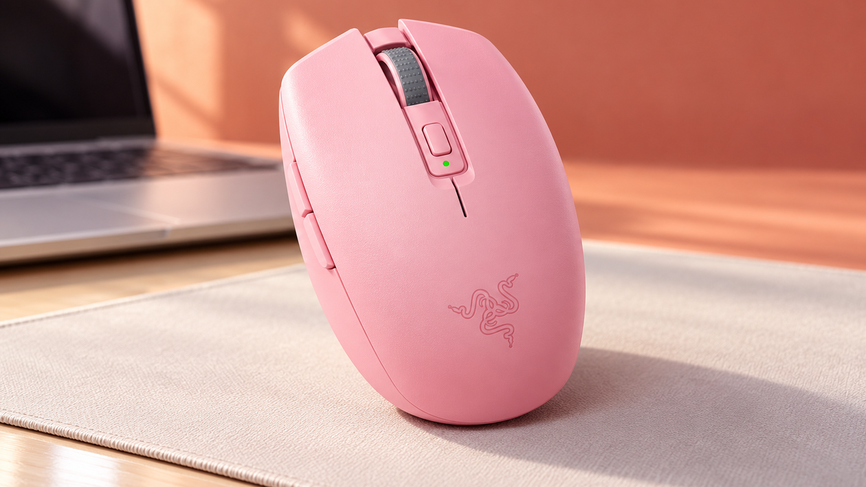 Immagine di Razer Orochi V2 rosa a 44,99€: giochi senza fili, lavori in Bluetooth