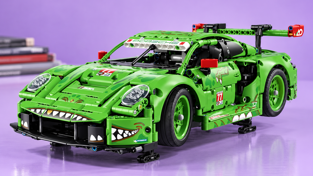Immagine di La LEGO Technic Porsche 911 REXY si alza sui martinetti e costa 124,31€