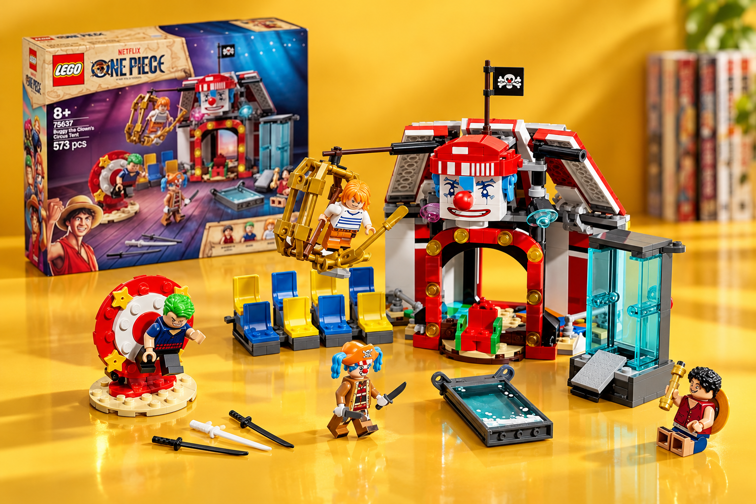 LEGO ONE PIECE, ricrea il circo di Bagy con quattro minifigure a 47,49€