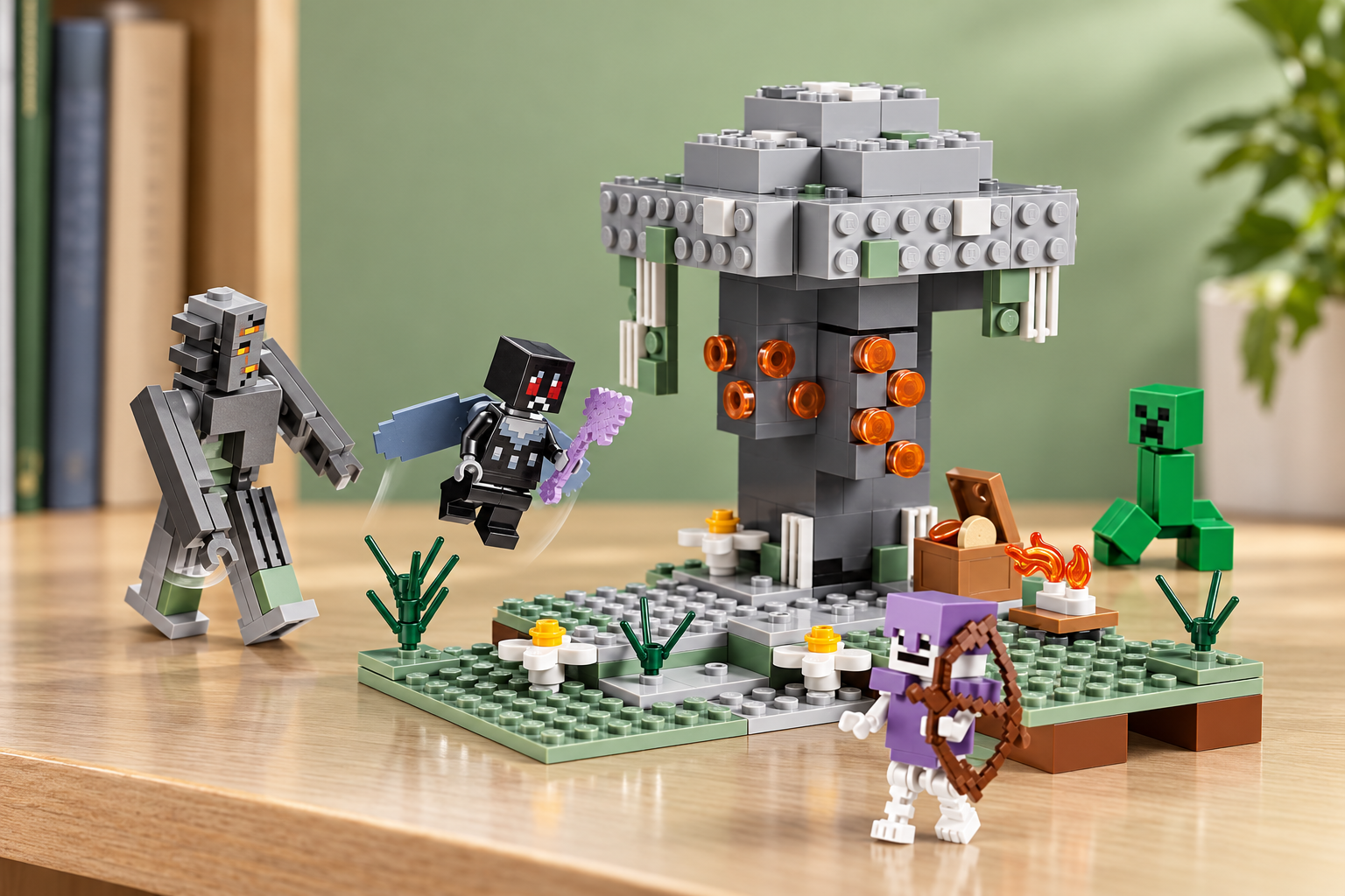 LEGO Minecraft Giardino Pallido a 18,50€ per ricreare il bioma del Creaking