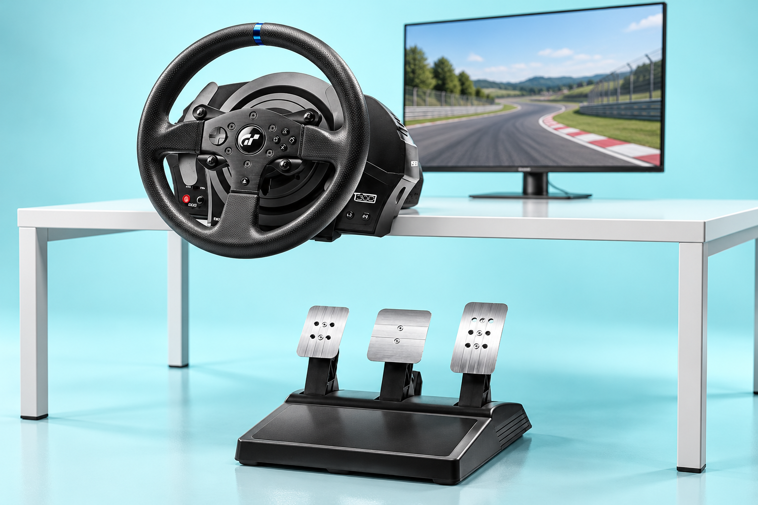 Thrustmaster T300RS GT a 260,30€, tre pedali per lasciare il controller